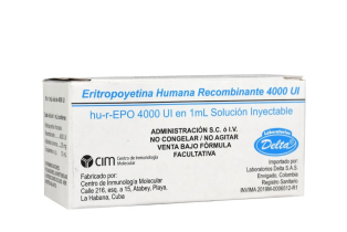 ERITROPOYETINA HUMANA 4000 U.I FRASCO X 1 ML (DELTA)