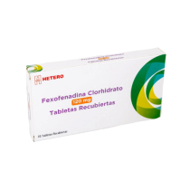 FEXOFENADINA 120 MG CAJA X 10 TABLETAS (HETERO)