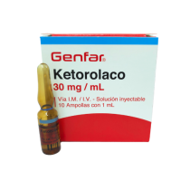 KETOROLACO 30 MG CAJA X 10 AMPOLLAS (GENFAR)