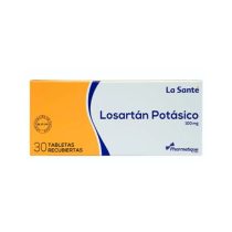 LOSARTAN 100 MG CAJA X 30 TABLETAS (LA SANTE)