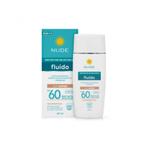 NUDE PROTEC FACIAL FLUIDO CON COLOR SPF 60 FRASCO X 50 ML (PREBEL)