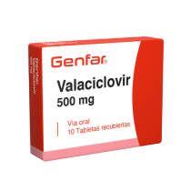 VALACICLOVIR 500 MG CAJA X 10 TABLETAS (GENFAR)